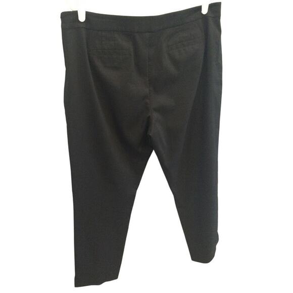 Tory Burch Women Crop Pants Plus Size 14 Black Classic Old Money Preppy Designer - Picture 5 of 11